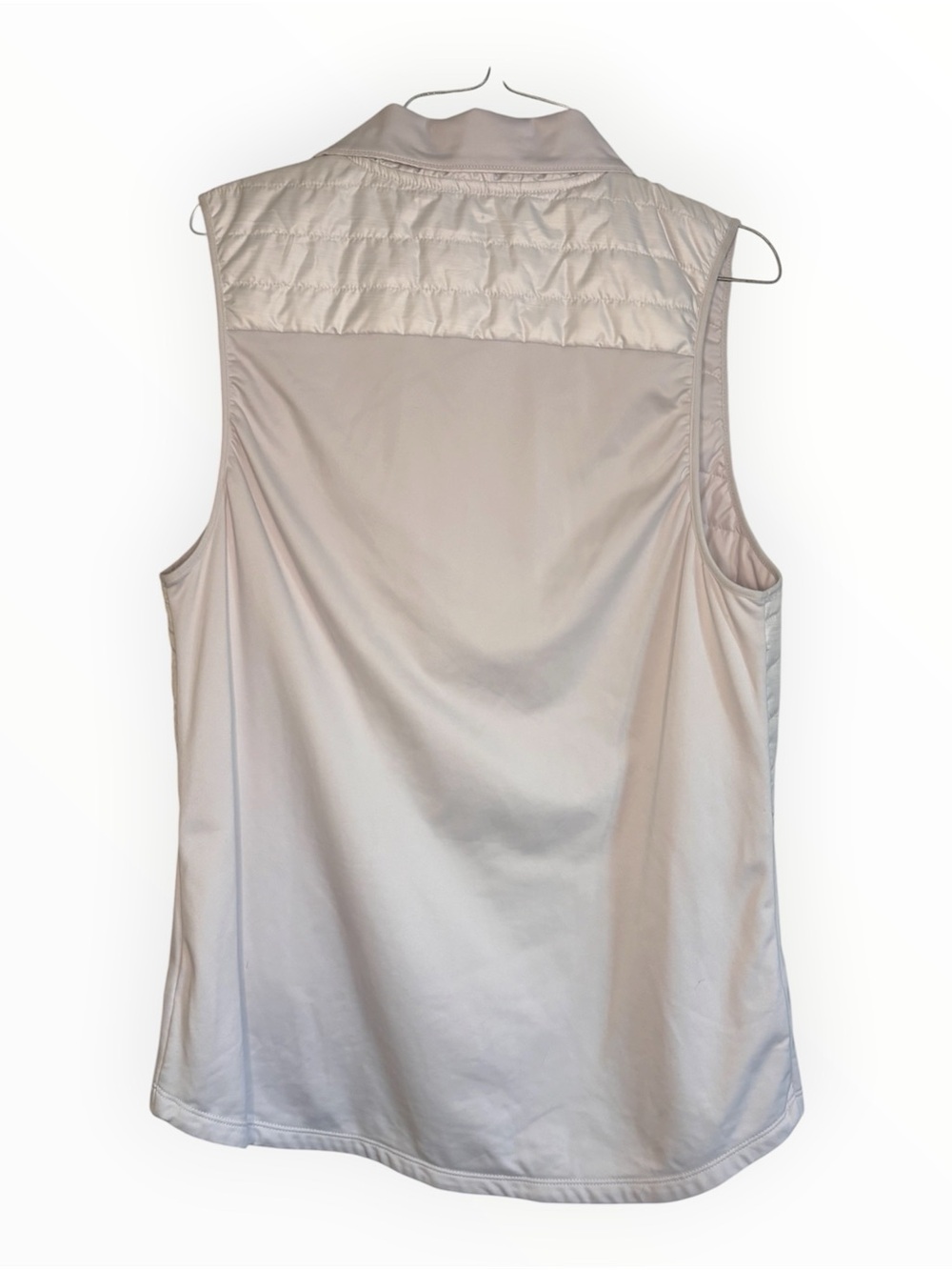 Nike Women’s Light Beige Quilted Hybrid Running Vest | Size L - Picture 2 of 11